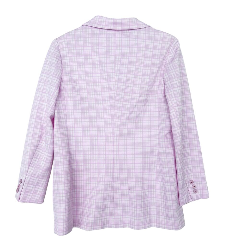 Vintage Bleyle for Hooper Pink Plaid Blazer Sz M - Picture 5 of 5